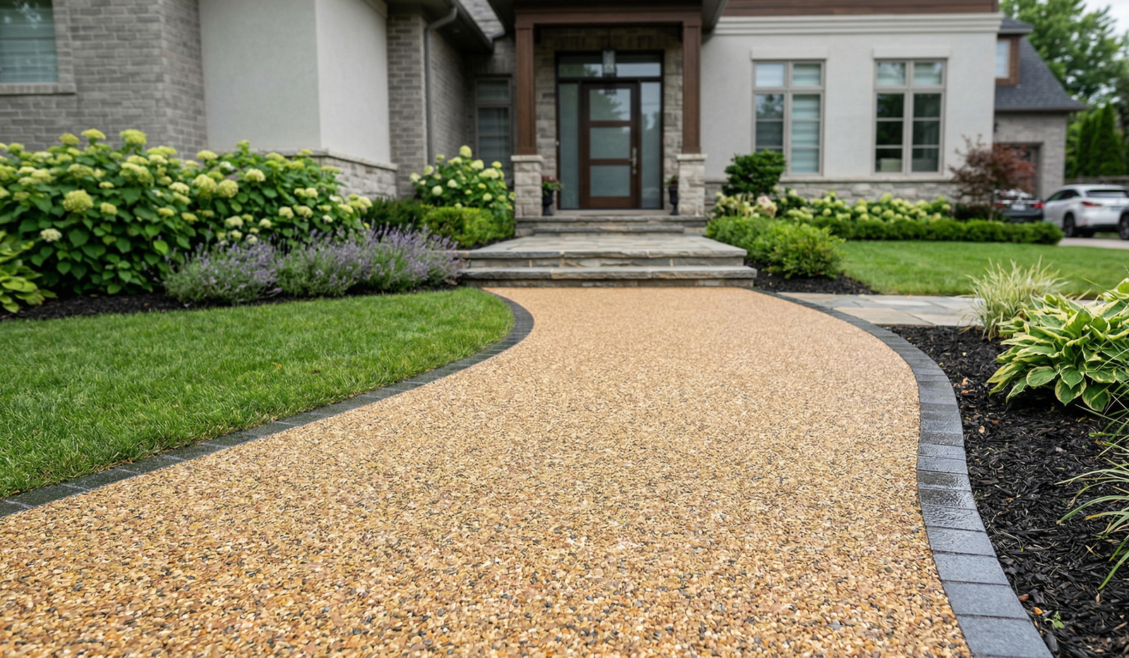 Permeable driveway surface — qualifies for Whitby Weather-Ready Rebate